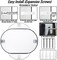 24x16 Mirror Runway Oval Wall Mounted Aluminum Alloy Metal Frame